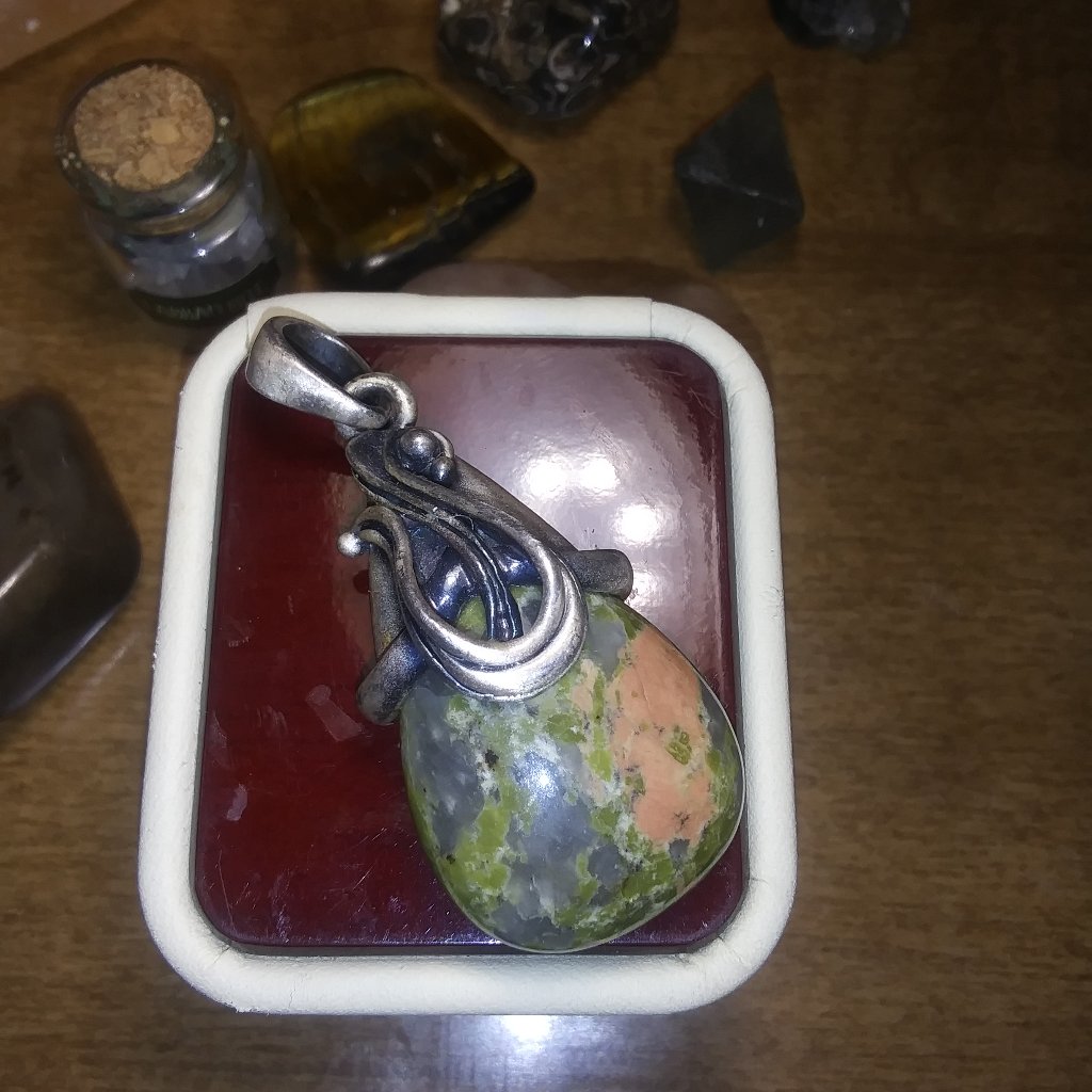 Large Unikite Pendant 30$